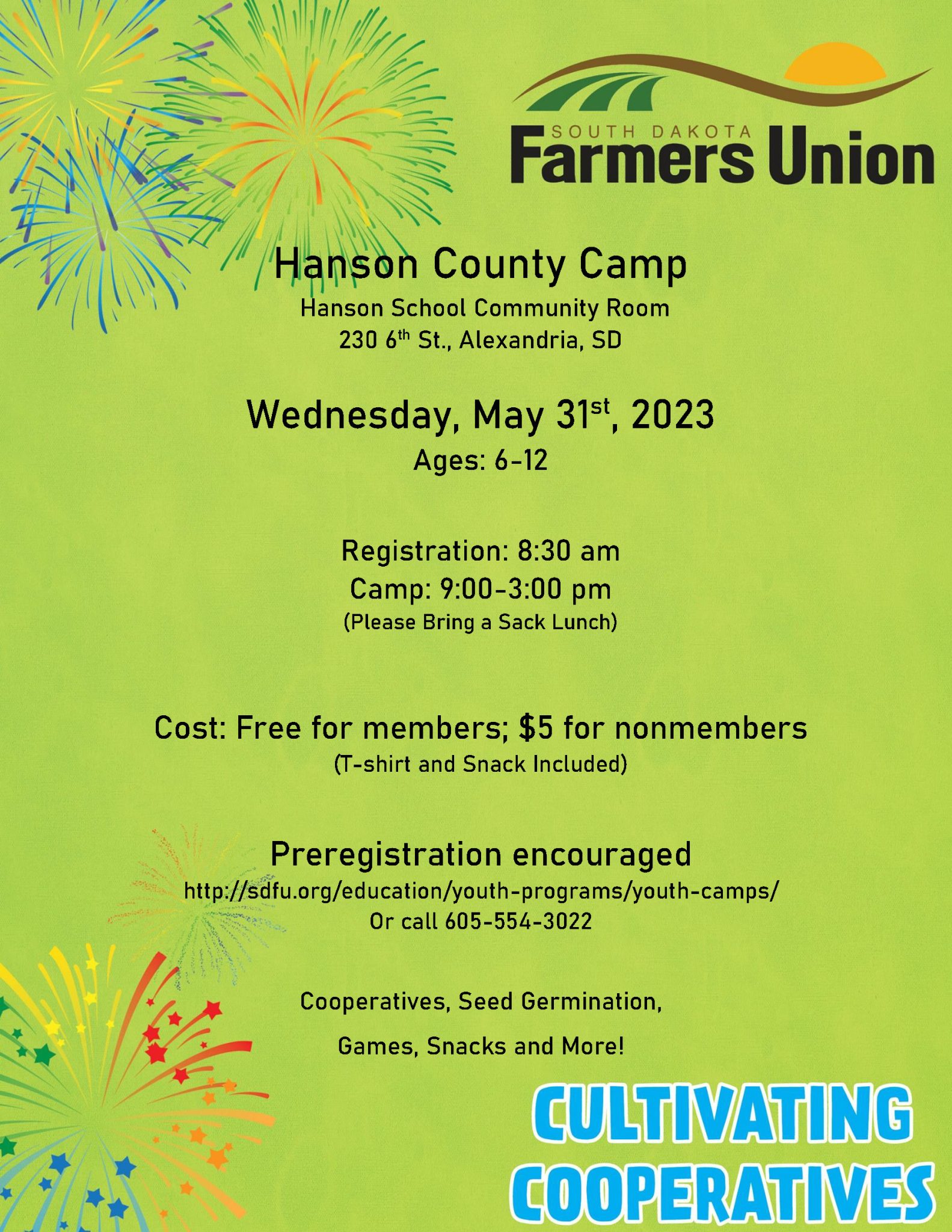 Hanson County Camp Poster
