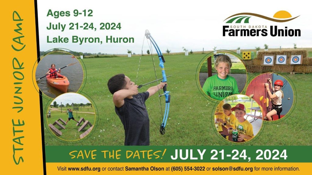 176544 Sd Farmers Union Junior Camp Save The Date